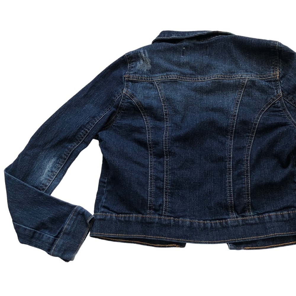 Lei Distressed Denim Jacket size Medium - Picture 4 of 7